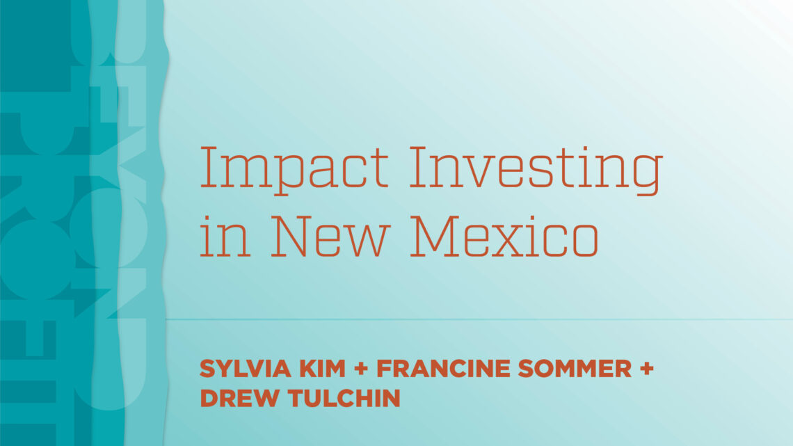 Beyond Profit Event - Impact Investing in New Mexico